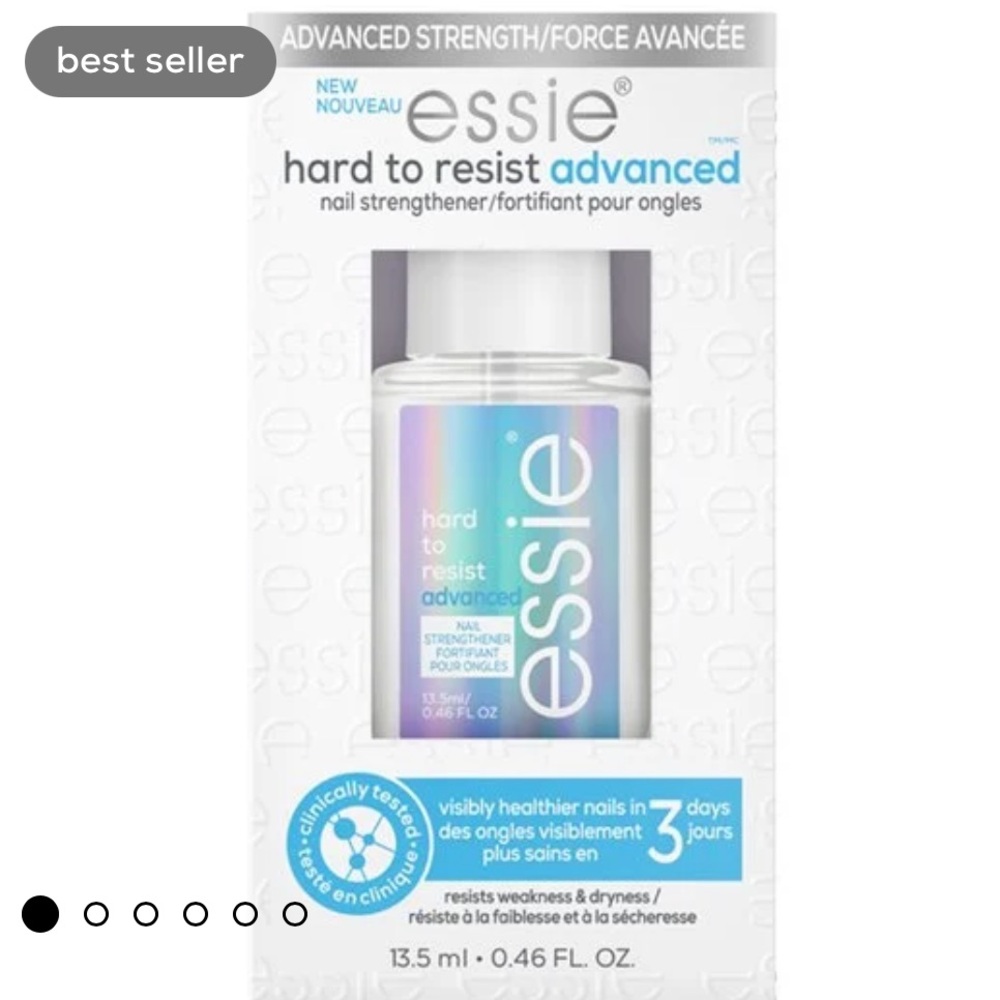 Essie hard to resist advanced nail strengthener visible changes in 3 days